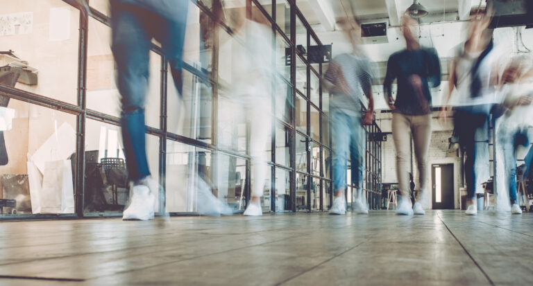 people walking timelapse photo