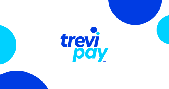 TreviPay logo with droplets