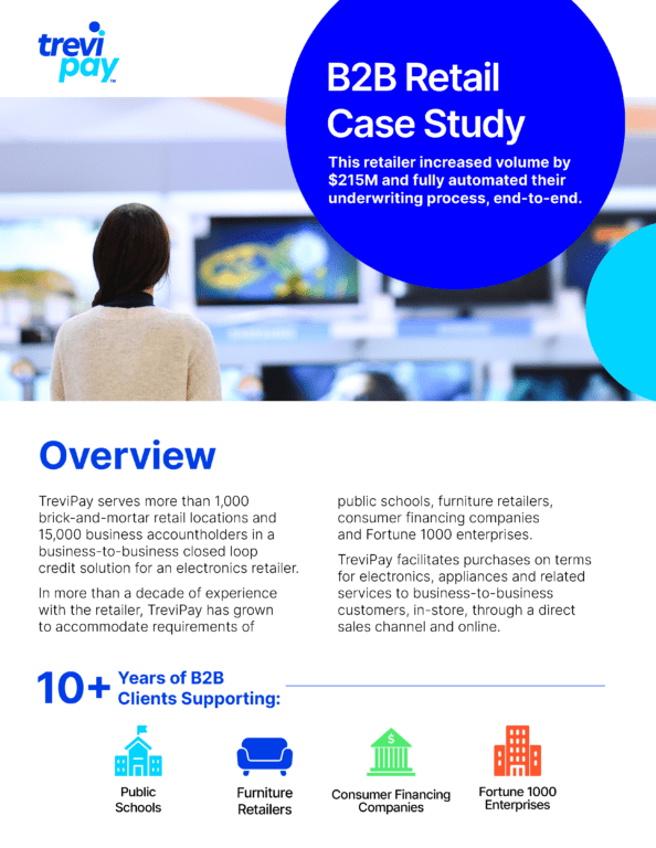 B2b Retail Case Study artwork and text