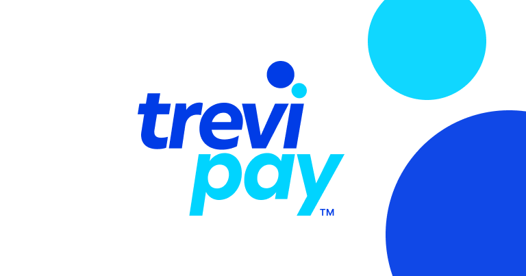TreviPay logo with droplets