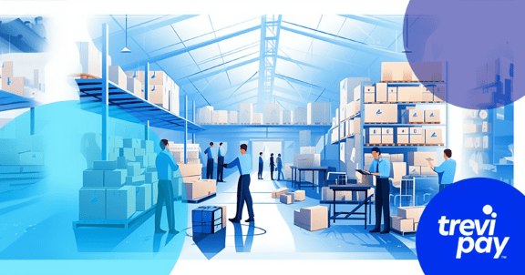 Graphic of people working in factory
