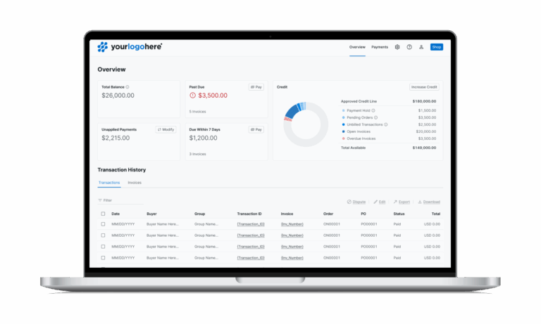 B2B Payments TreviPay customer portal