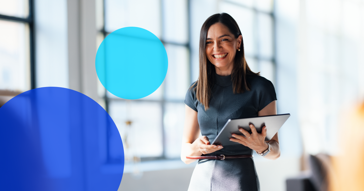 Woman holding accounts receivable automation FAQs