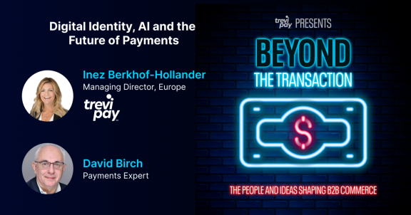 Image showing podcast about Digital Identity, AI and the Future of Payments and participants Inez Berkhof-Hollander and David Birch